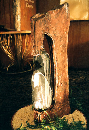 GAHR | Brunnen mit Bachstein bzw Flussstein